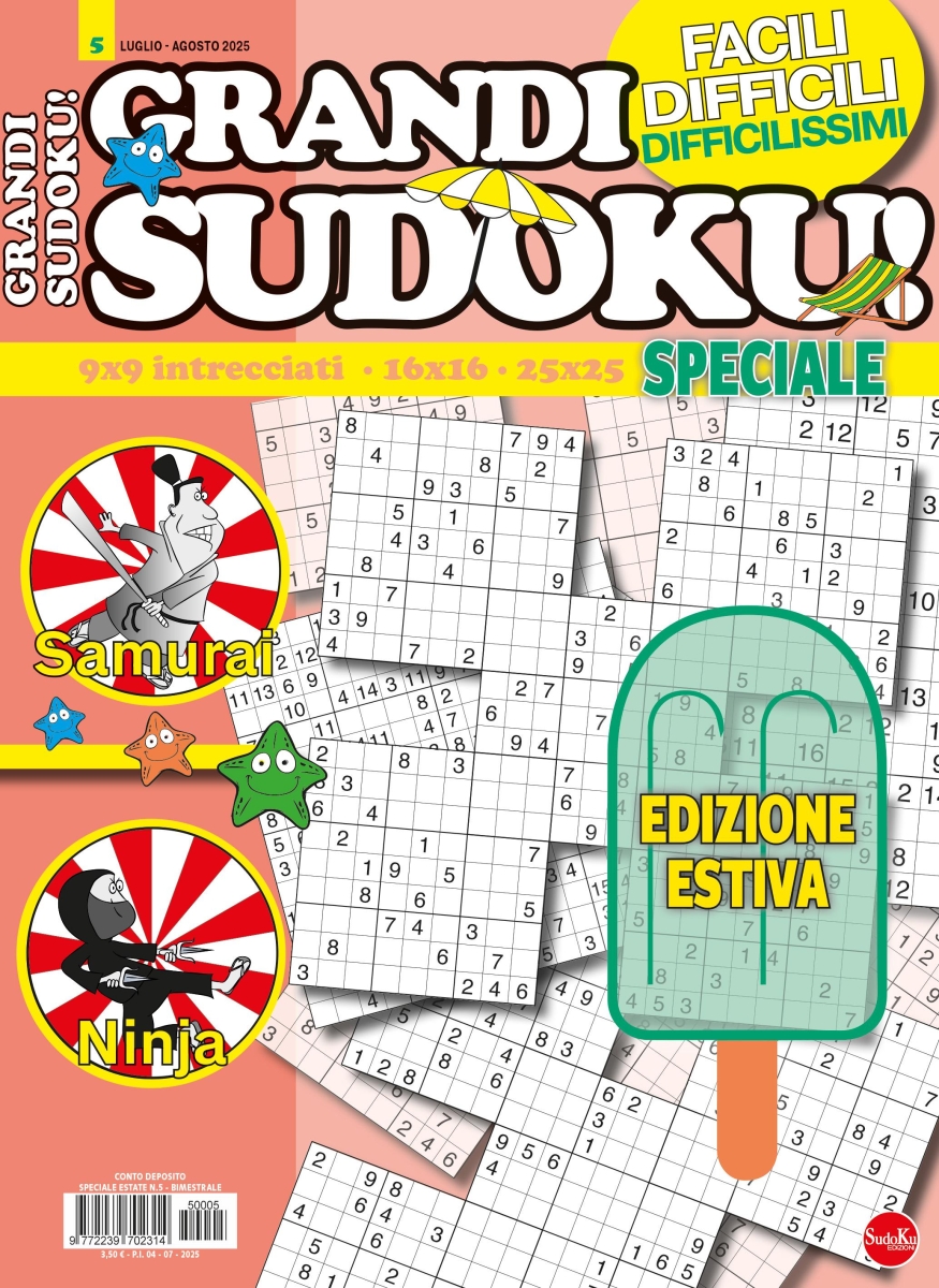 Copertina Grandi Sudoku Speciale Estate n.5