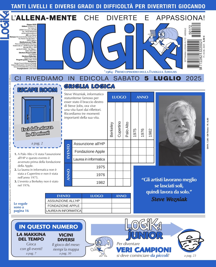 Copertina Settimana Logika n.172