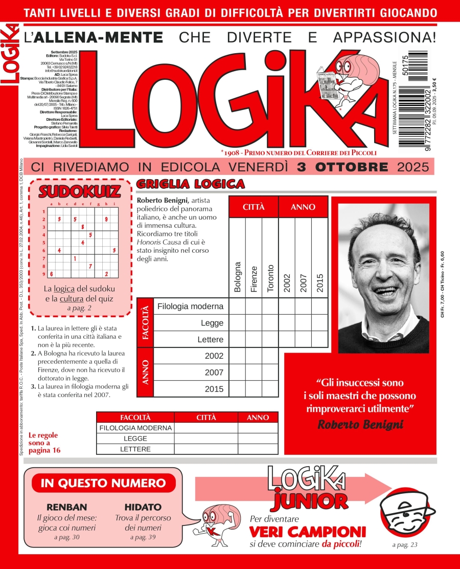Copertina Settimana Logika n.175