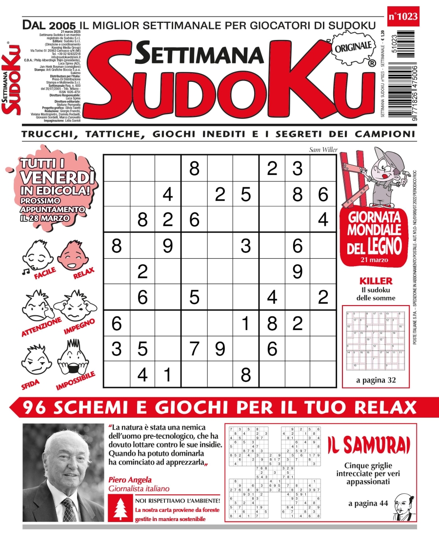 Copertina Settimana Sudoku n.1023