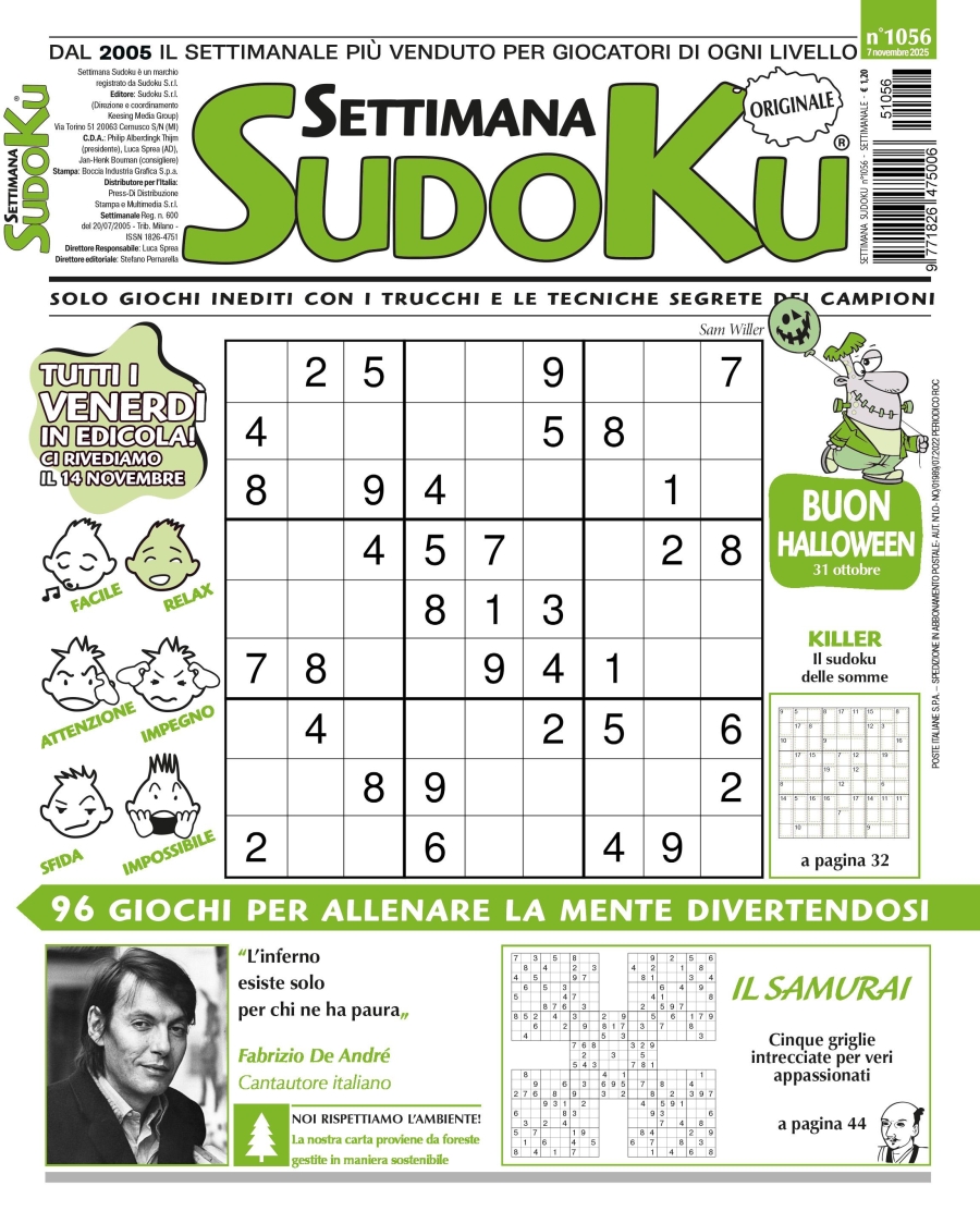 Copertina Settimana Sudoku n.1056