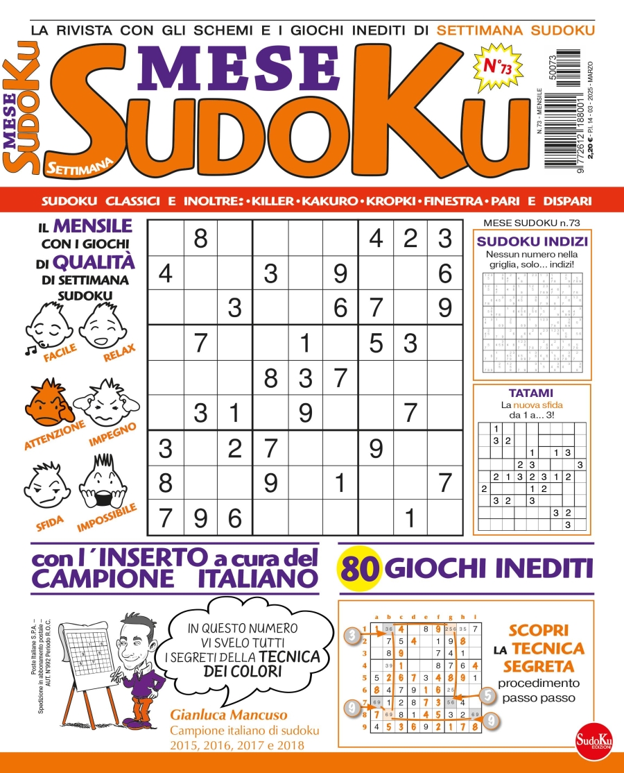 Copertina Settimana Sudoku Mese n.73