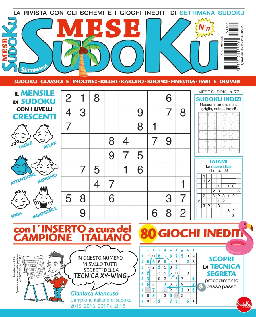 Copertina Settimana Sudoku Mese n.77