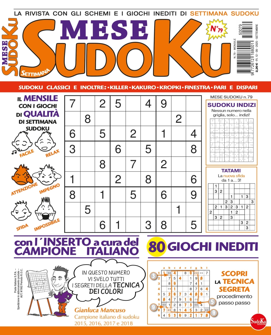 Copertina Settimana Sudoku Mese n.79