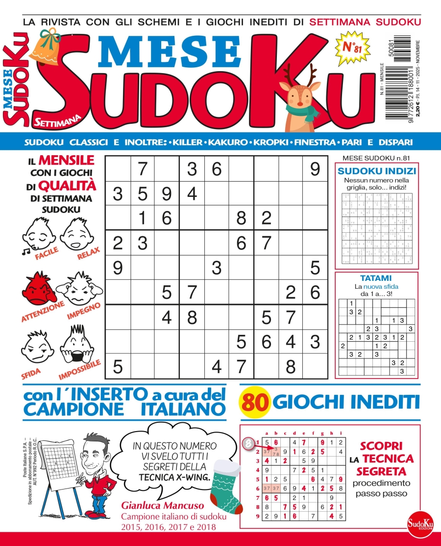 Copertina Settimana Sudoku Mese n.81