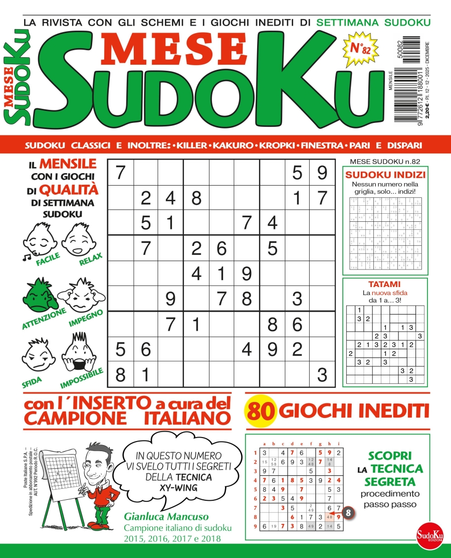 Copertina Settimana Sudoku Mese n.82