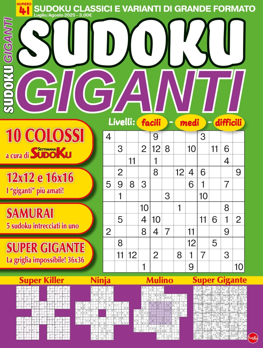 Copertina Sudoku Giganti n.41