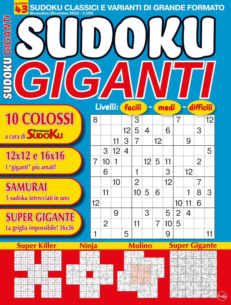 Copertina Sudoku Giganti n.43