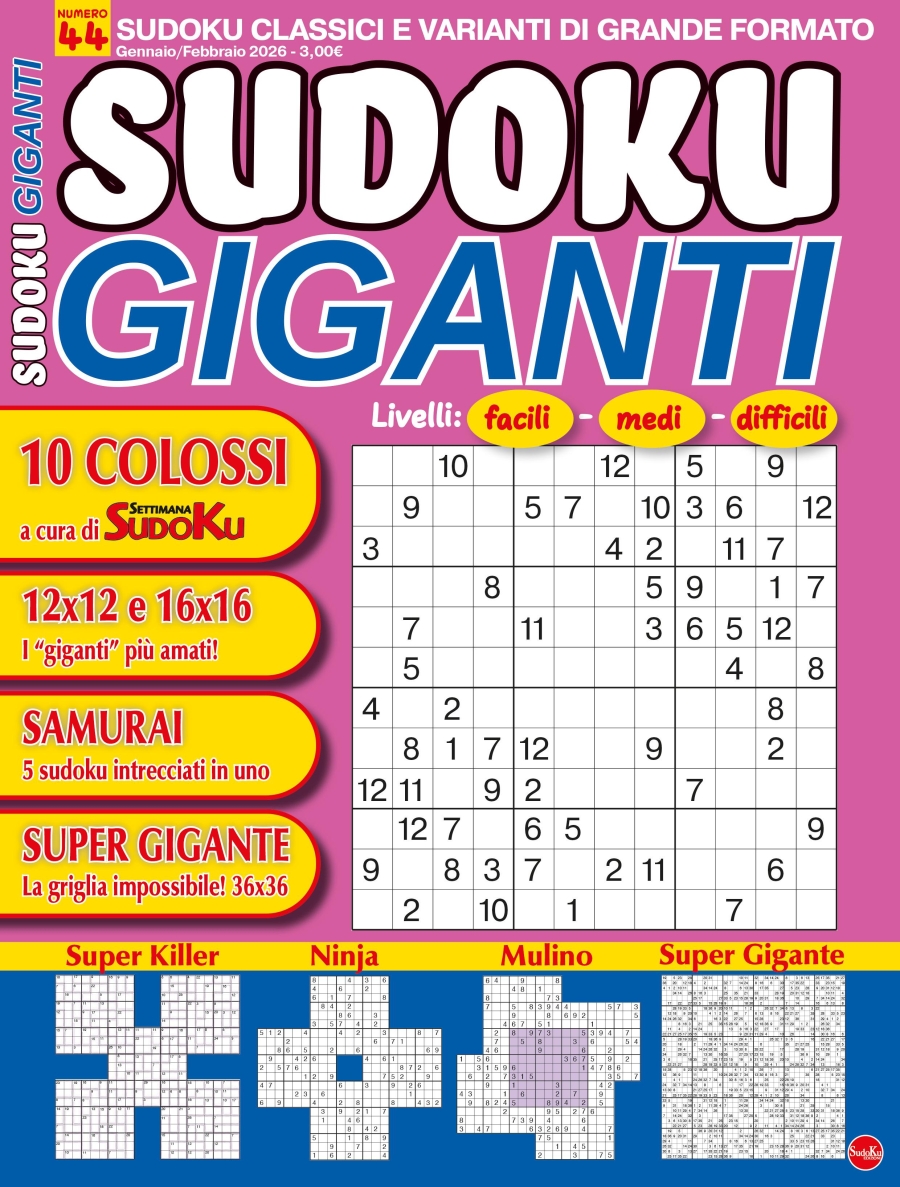 Copertina Sudoku Giganti n.44
