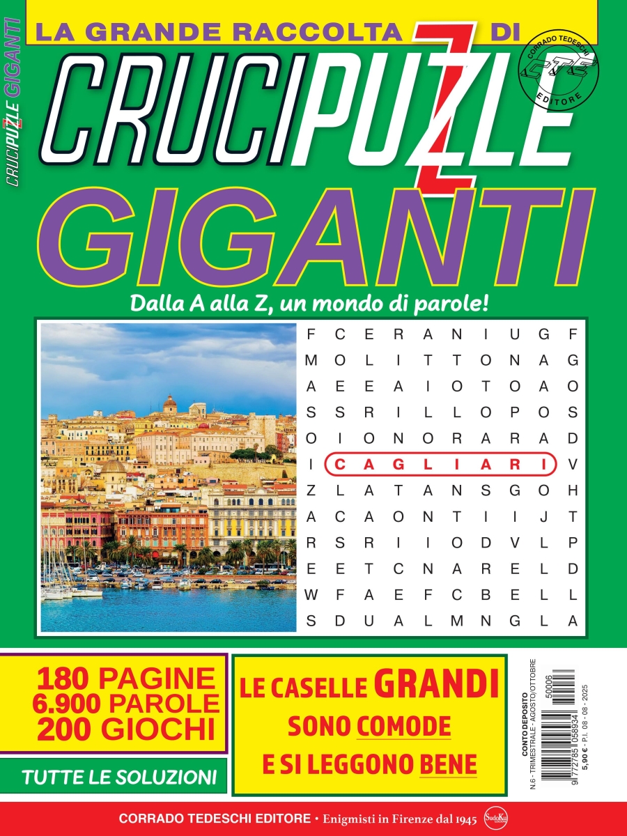 Copertina Crucipuzzle Giganti Raccolta n.6