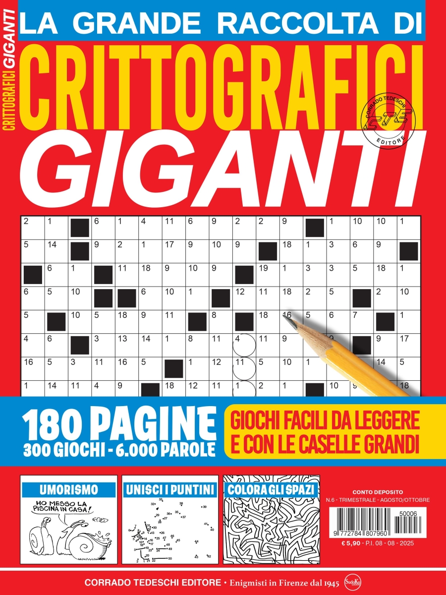 Copertina Crittografici Giganti Raccolta n.6