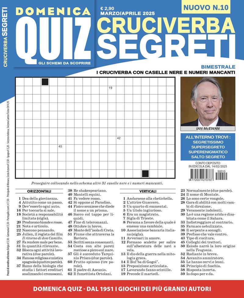 Copertina Cruciverba Segreti n.10