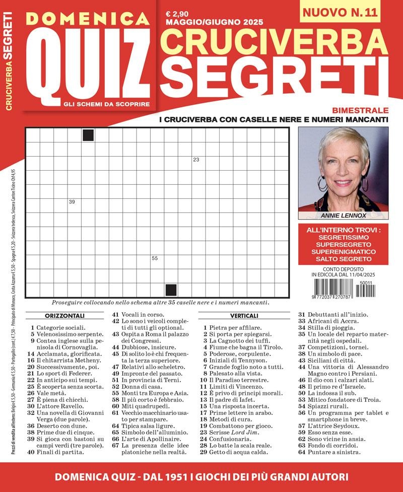 Copertina Cruciverba Segreti n.11