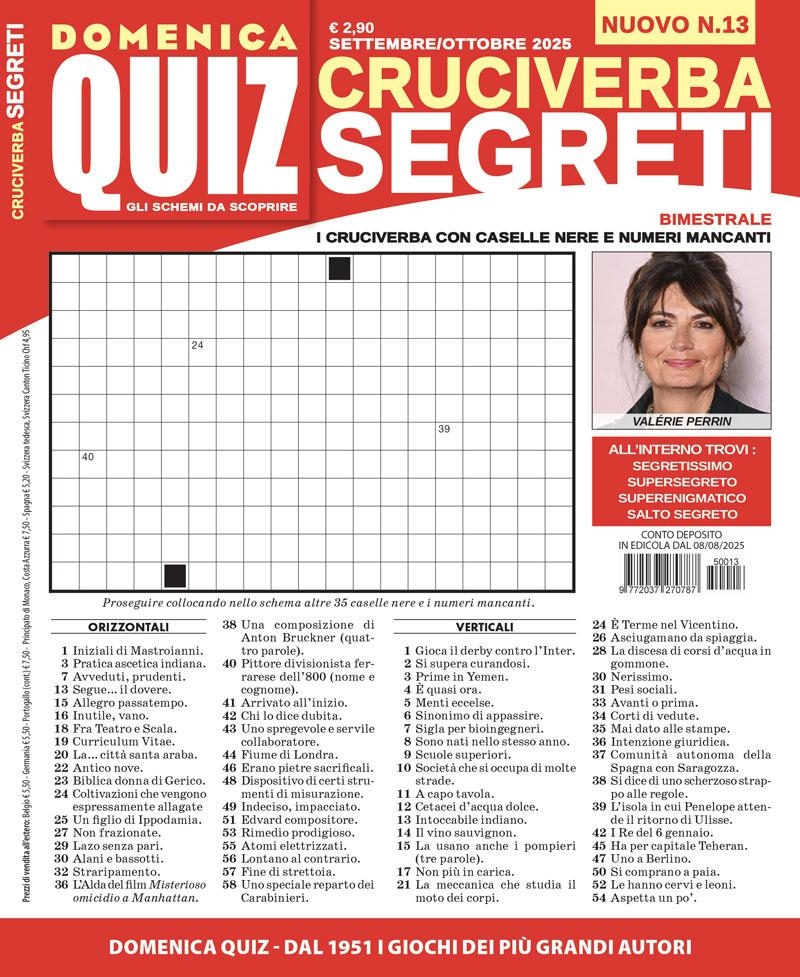 Copertina Cruciverba Segreti n.13