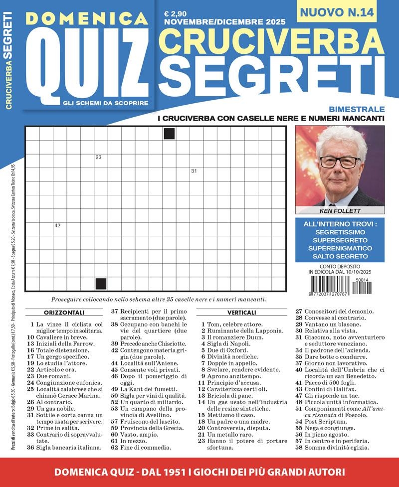 Copertina Cruciverba Segreti n.14
