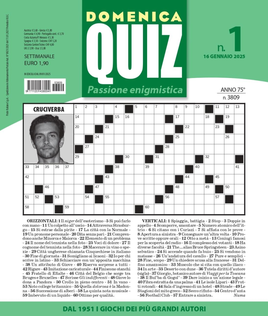 Copertina Domenica Quiz n.3809