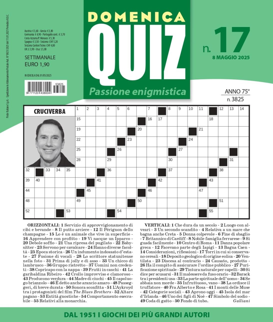 Copertina Domenica Quiz n.3825