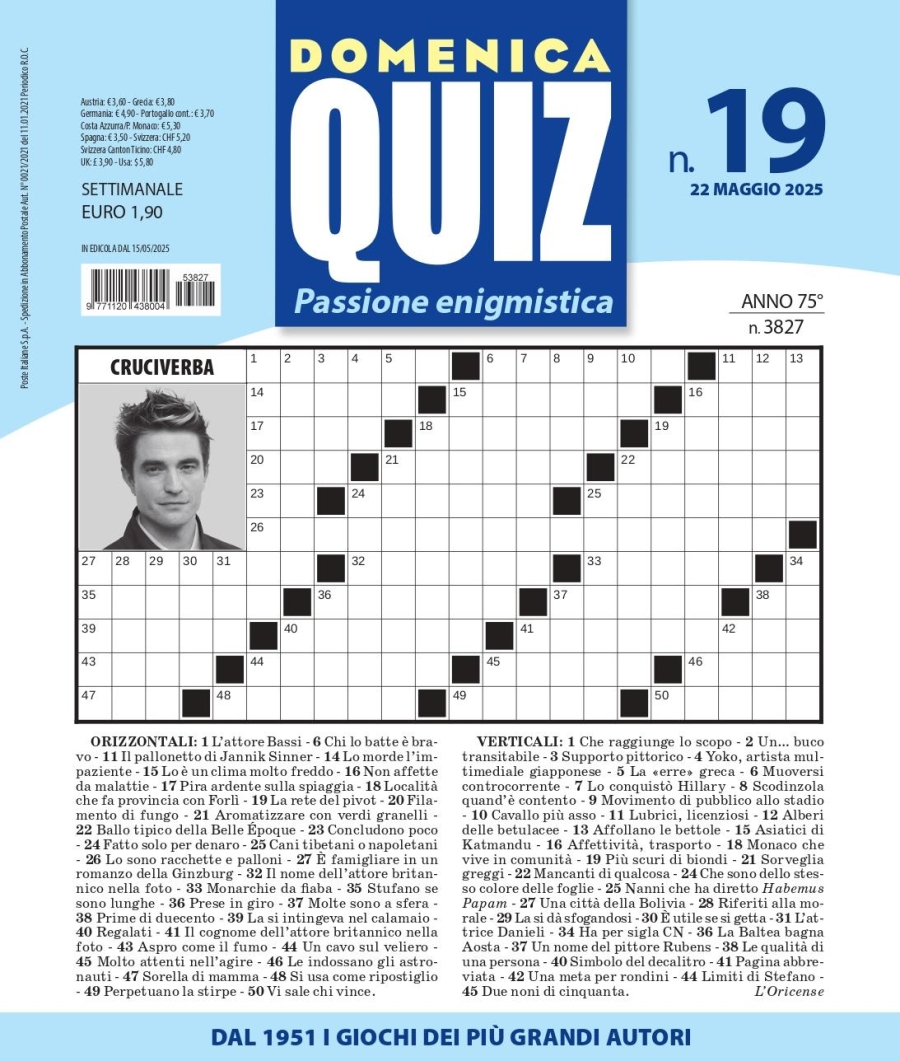 Copertina Domenica Quiz n.3827