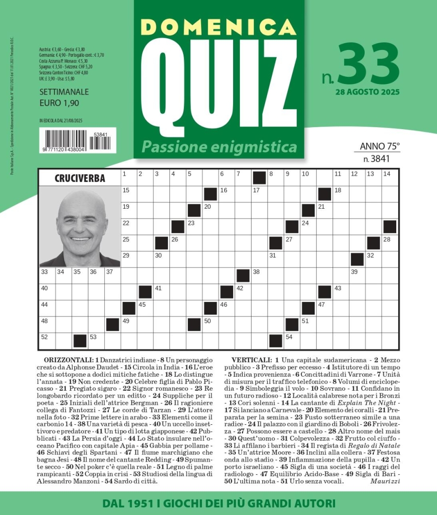 Copertina Domenica Quiz n.3841
