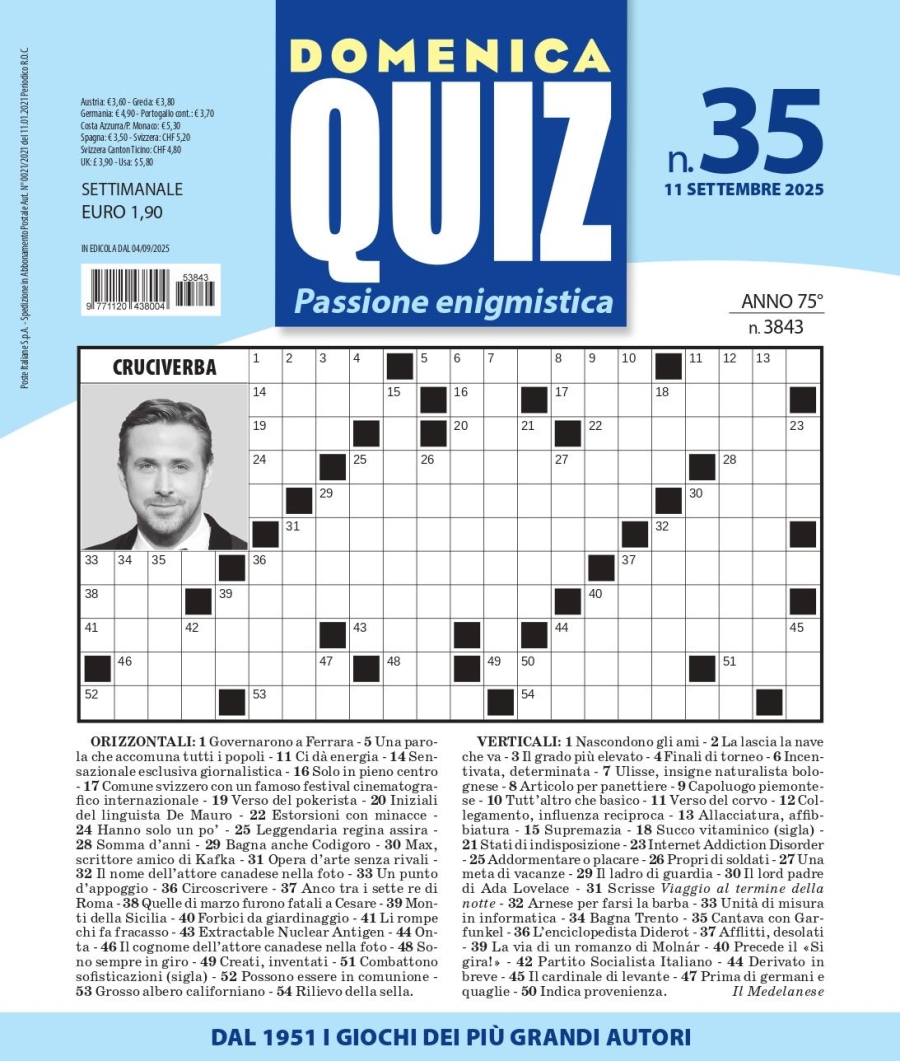 Copertina Domenica Quiz n.3843