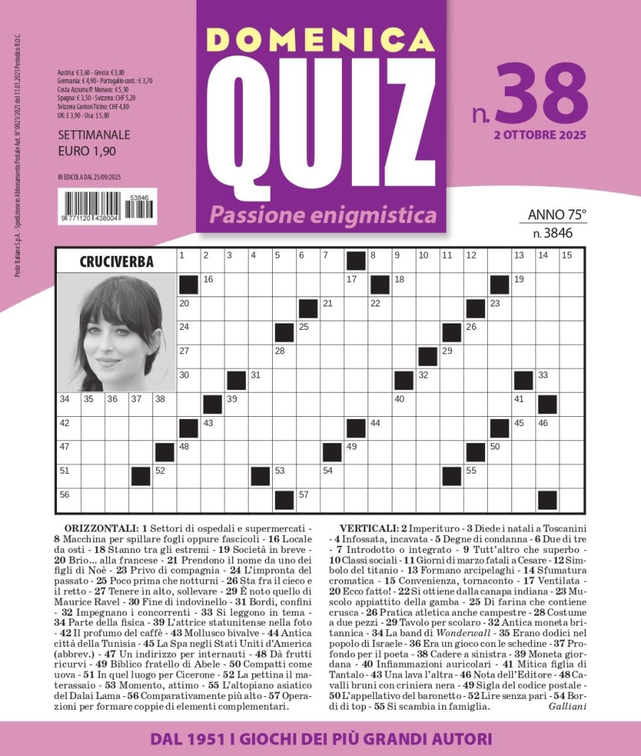 Copertina Domenica Quiz n.3846