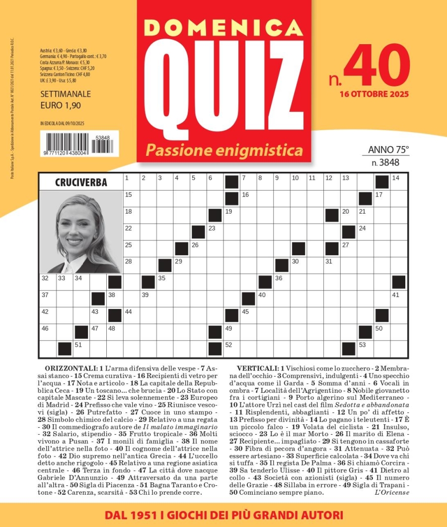 Copertina Domenica Quiz n.3848
