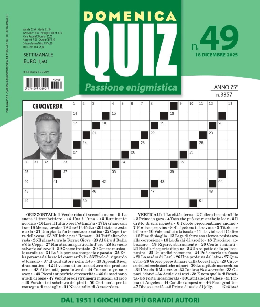 Copertina Domenica Quiz n.3857