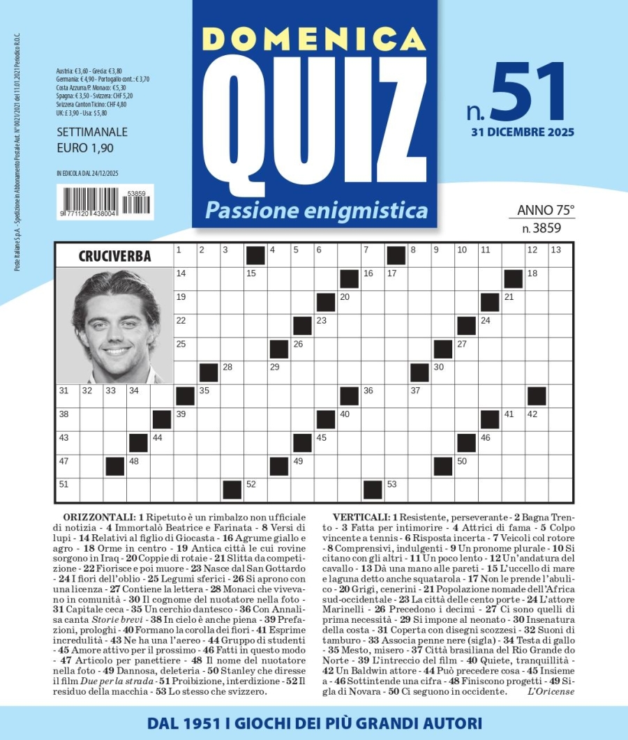 Copertina Domenica Quiz n.3859