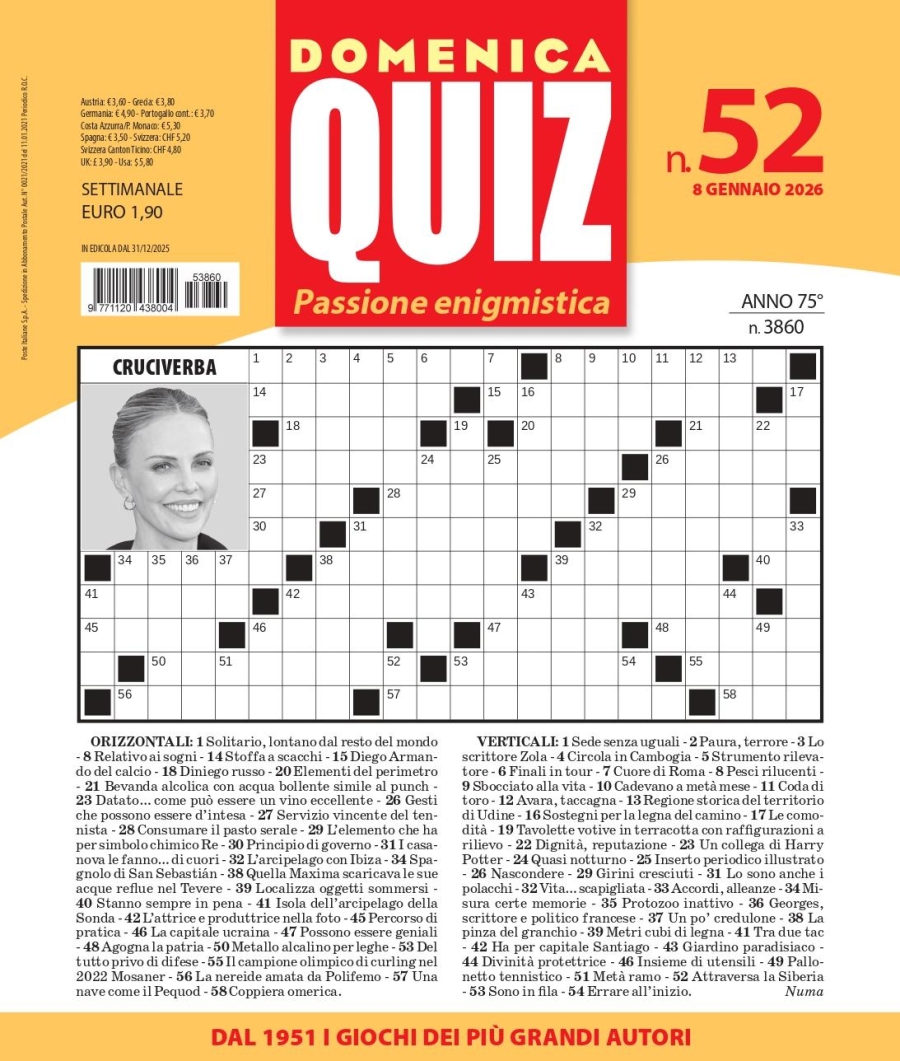 Copertina Domenica Quiz n.3860