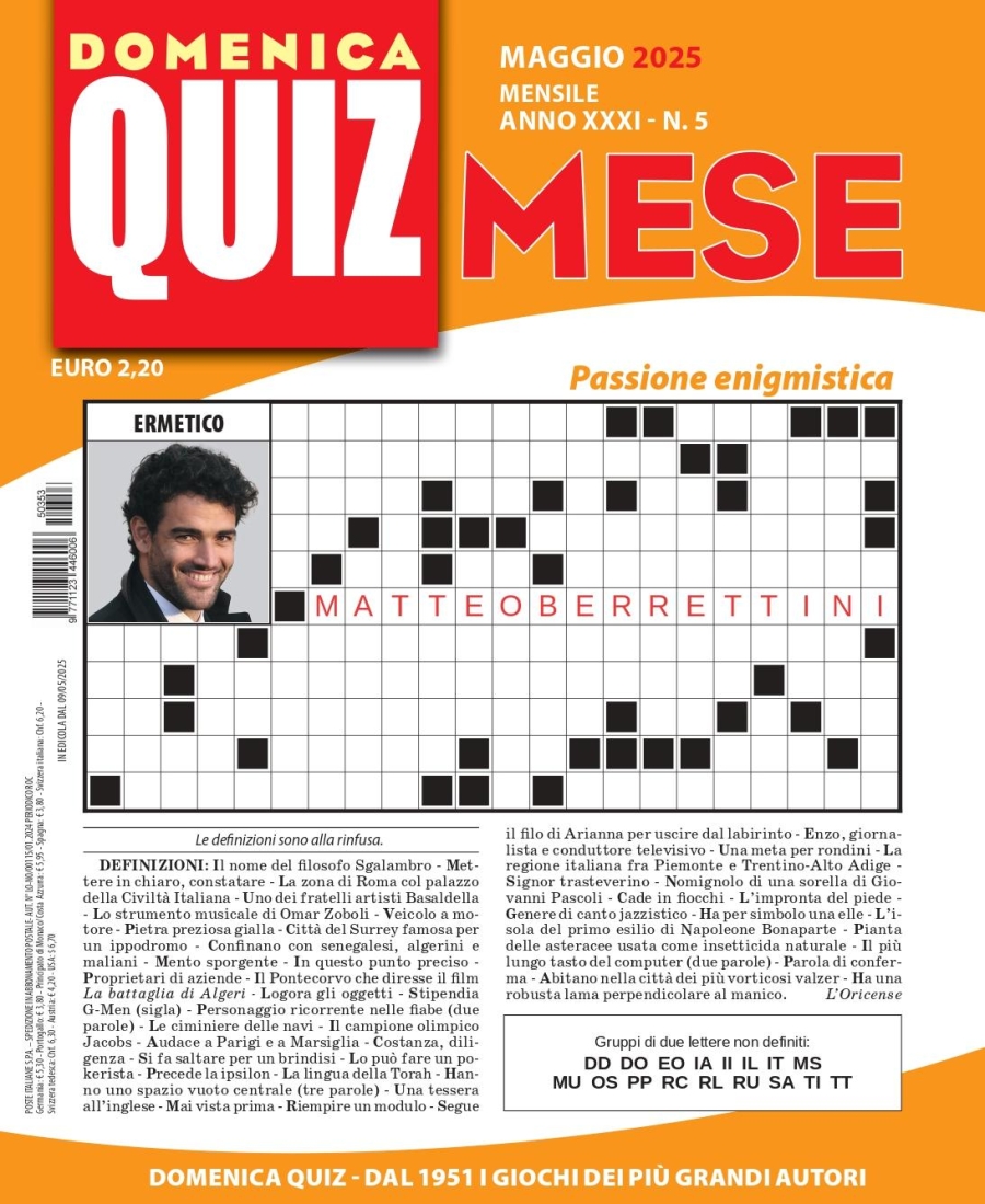 Copertina Quiz Mese n.353
