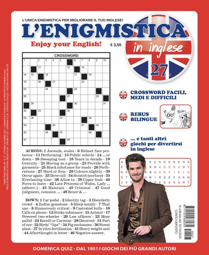 Copertina Enigmistica in inglese n.27