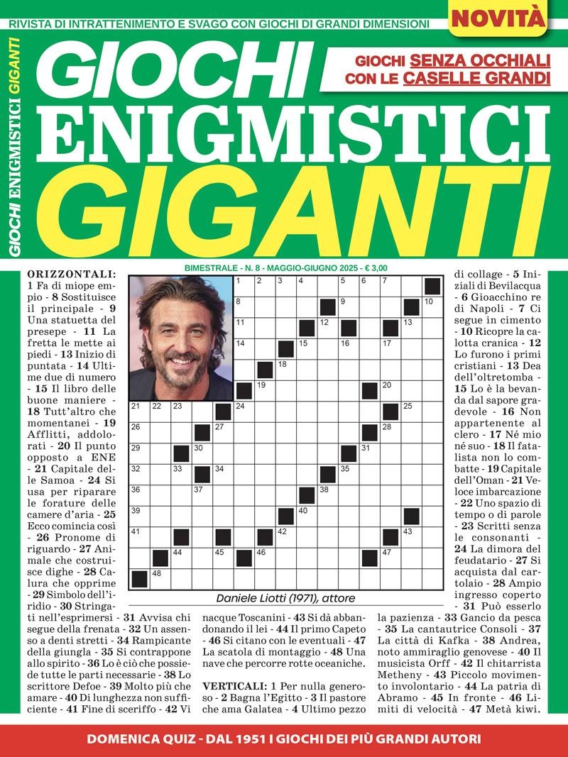 Copertina Giochi Enigmistici Giganti n.8