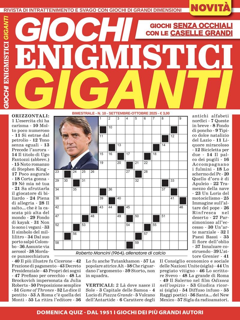 Copertina Giochi Enigmistici Giganti n.10