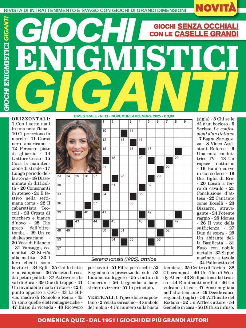 Copertina Giochi Enigmistici Giganti n.11