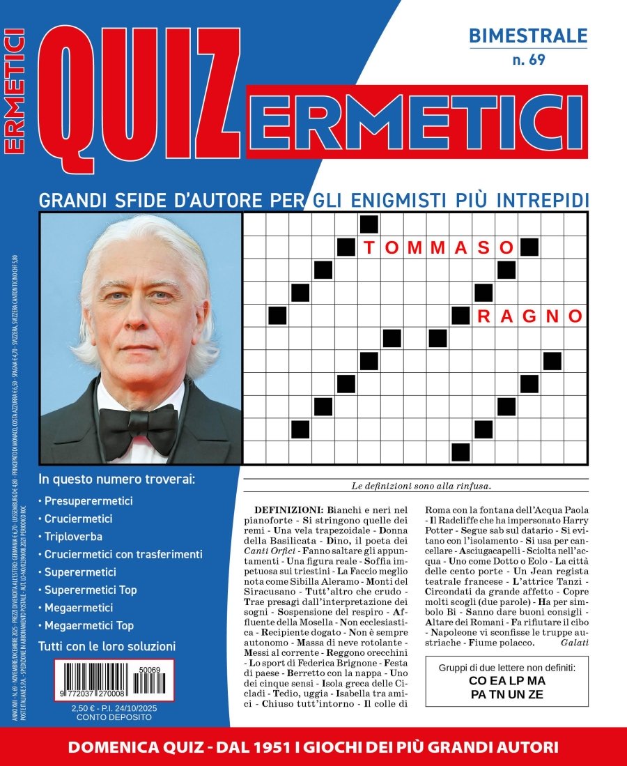 Copertina Quiz Ermetici n.69