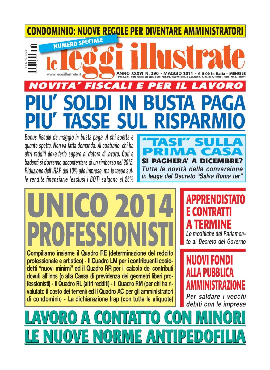 Copertina Leggi Illustrate n.390