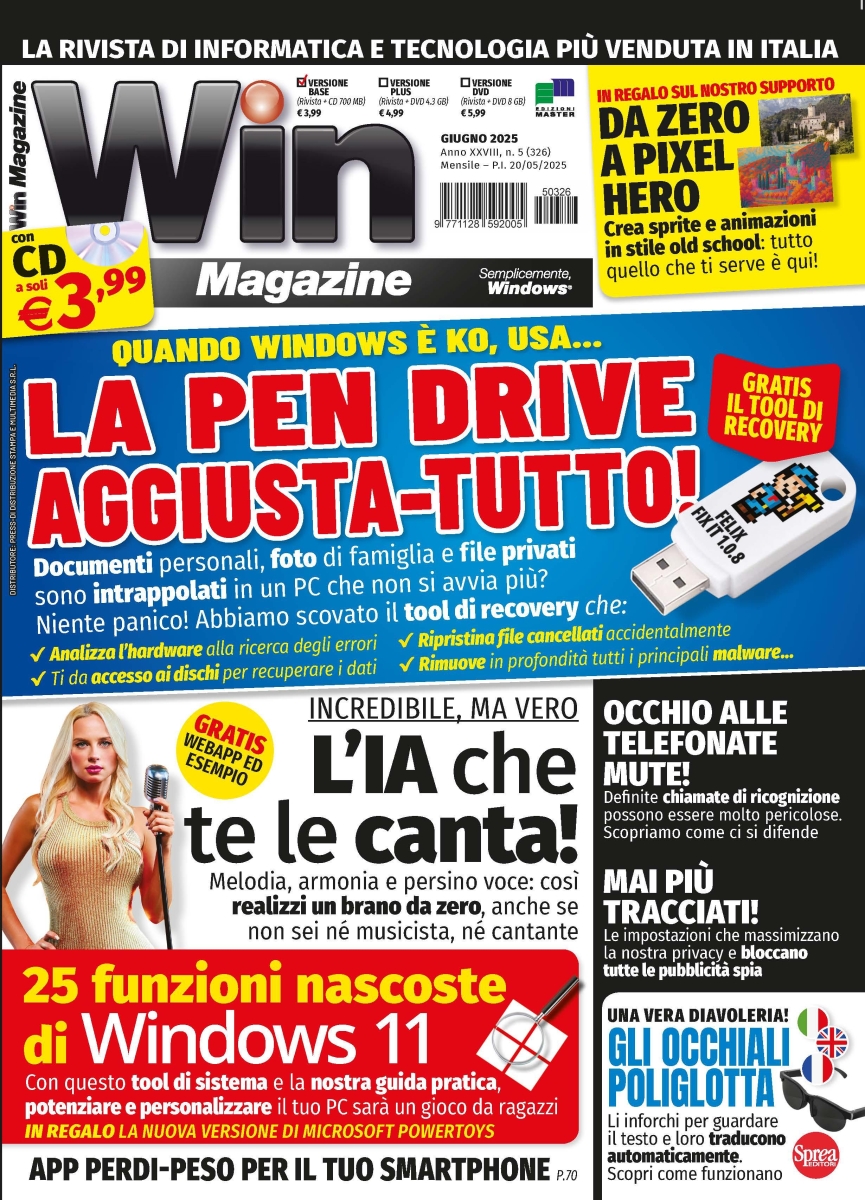Copertina Win Magazine n.326