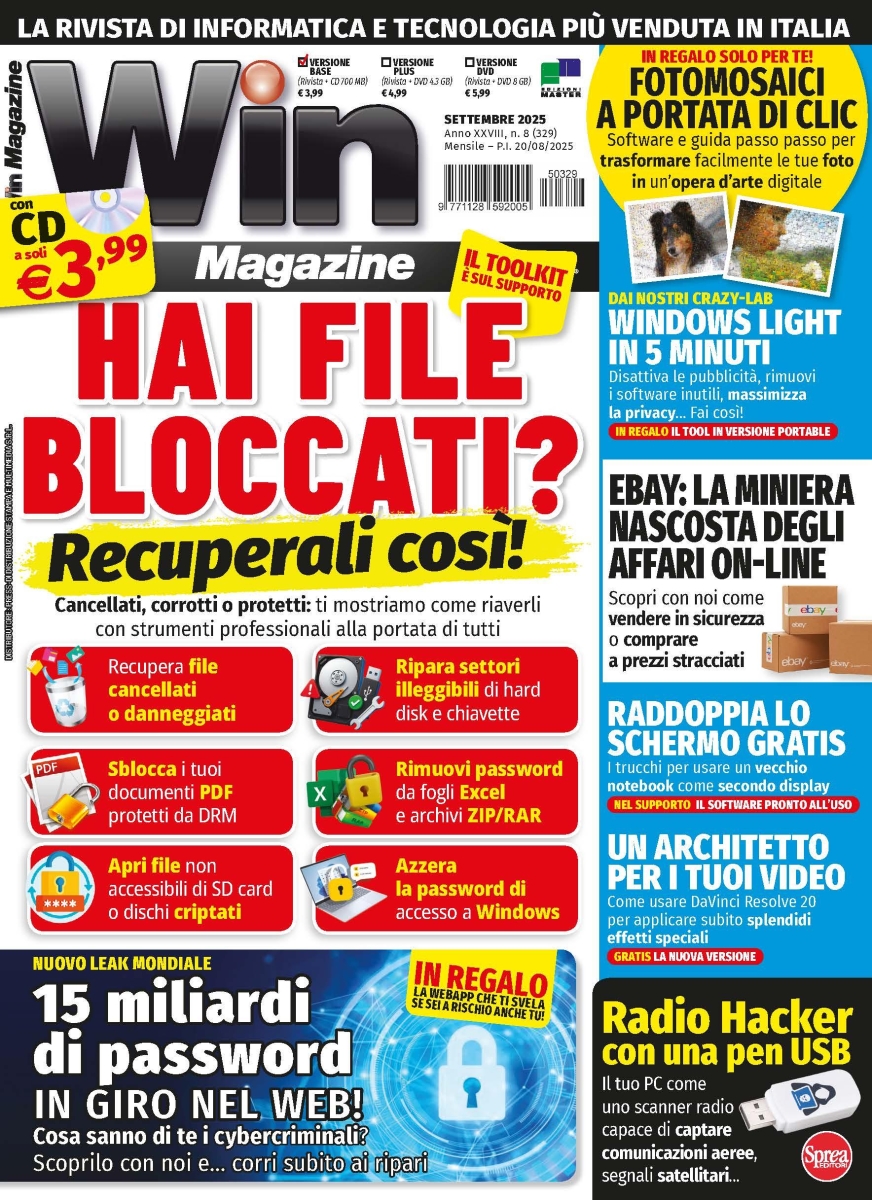 Copertina Win Magazine n.329