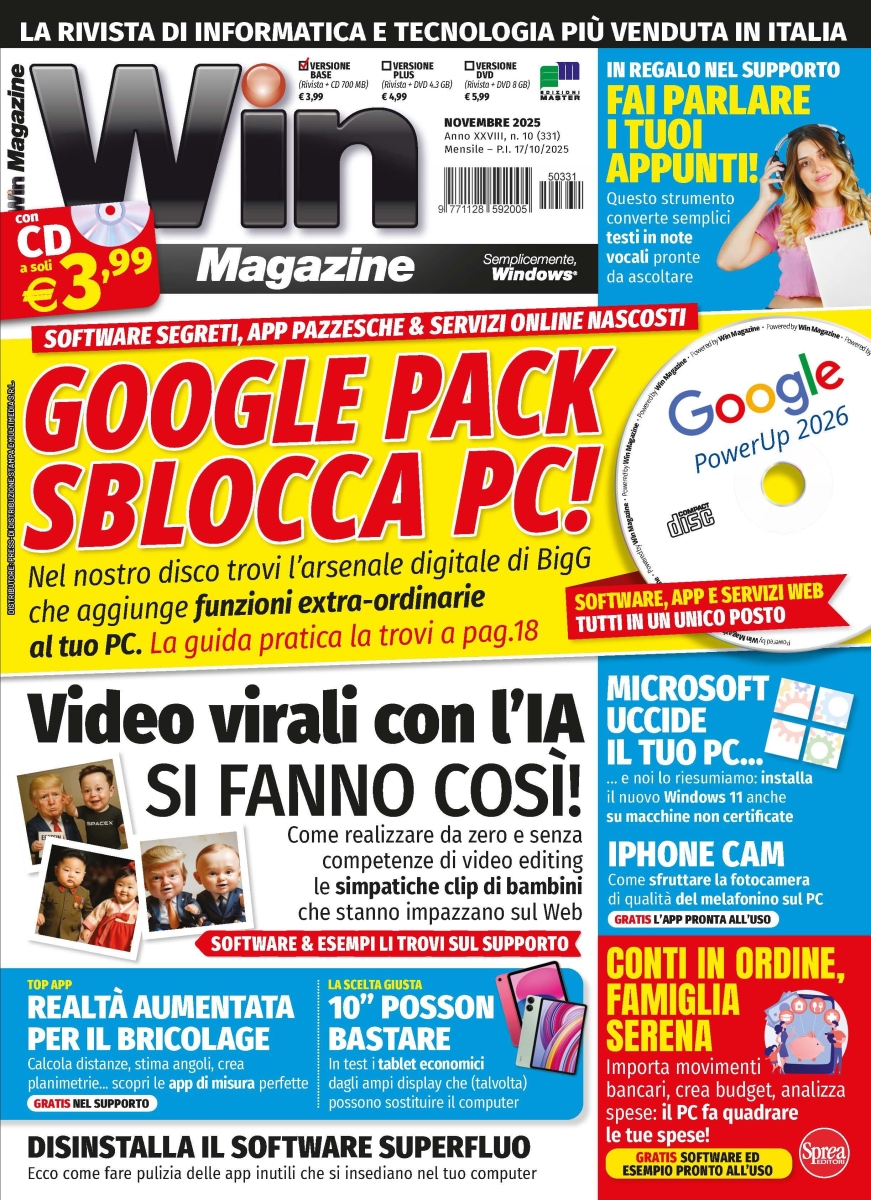 Copertina Win Magazine n.331