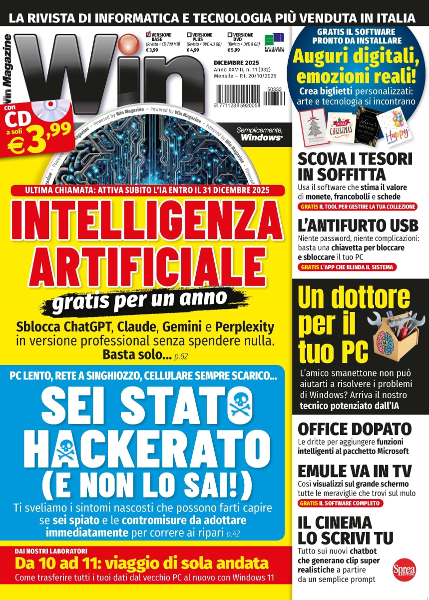 Copertina Win Magazine n.332