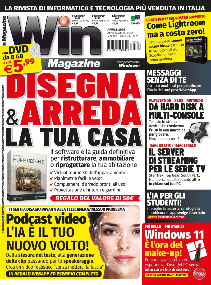 Copertina Win Magazine DVD n.324