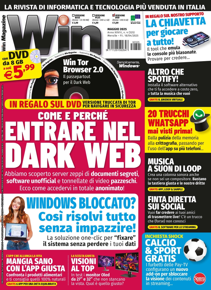 Copertina Win Magazine DVD n.325