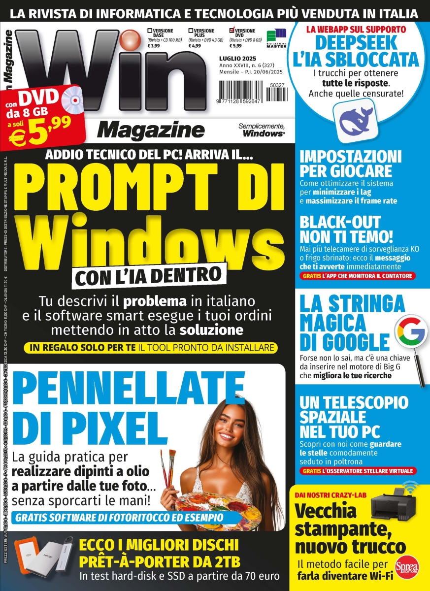 Copertina Win Magazine DVD n.327