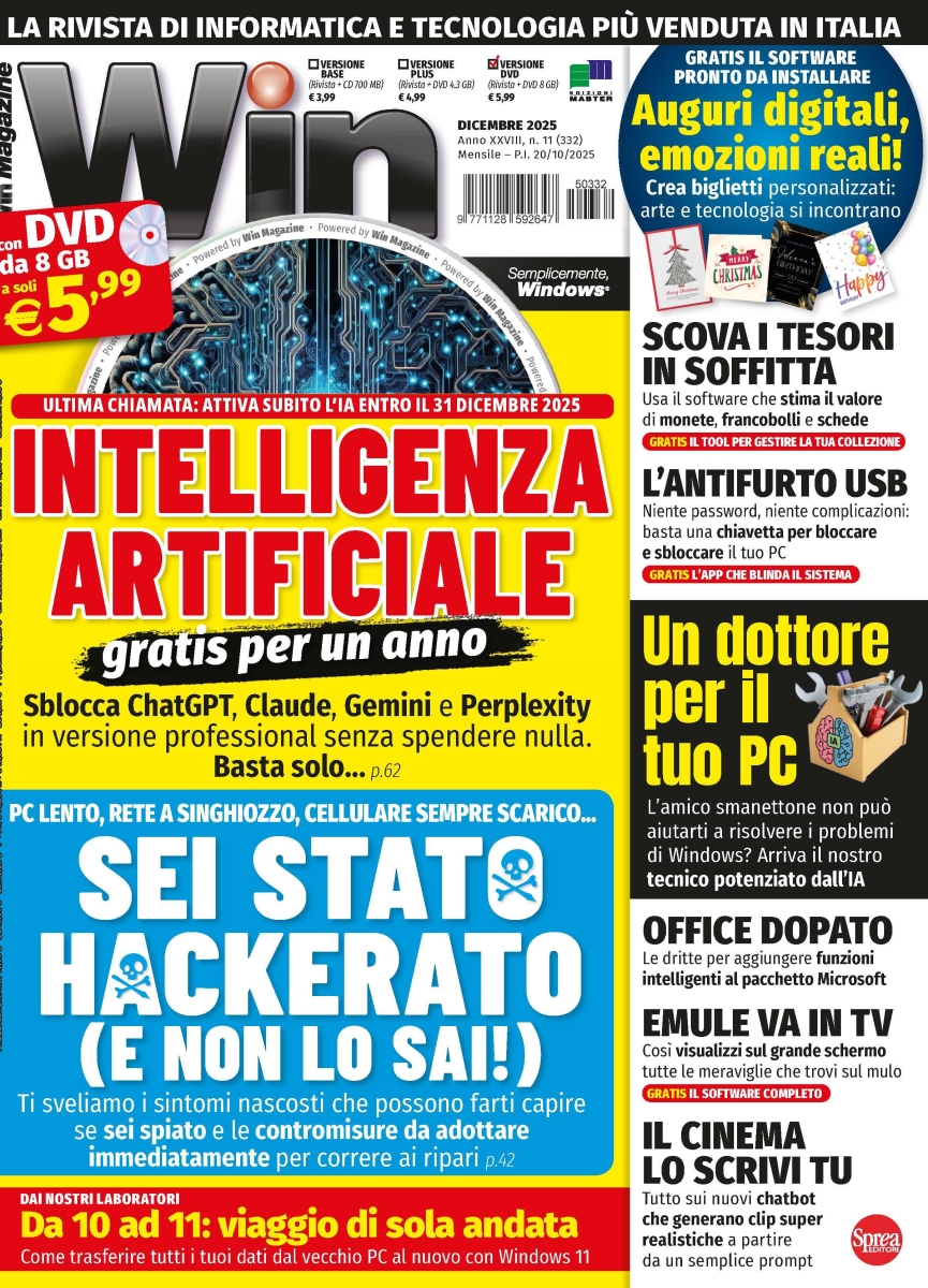 Copertina Win Magazine DVD n.332