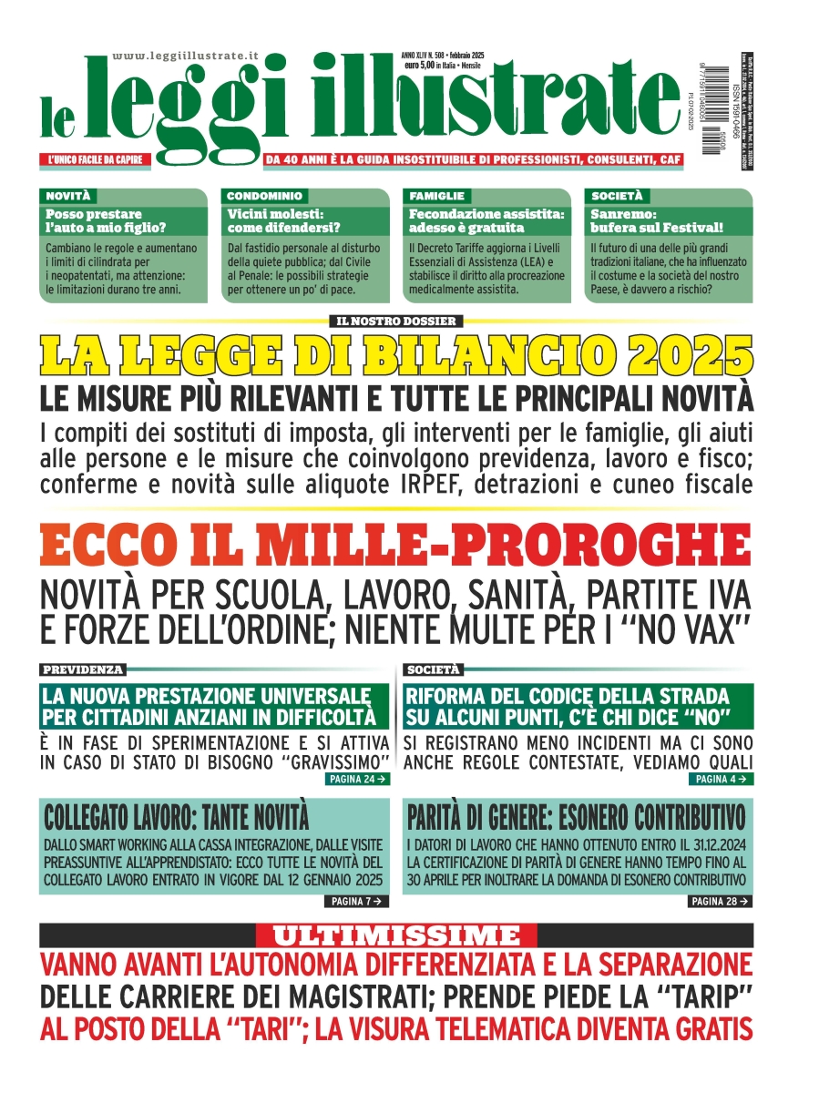 Copertina Leggi Illustrate n.508