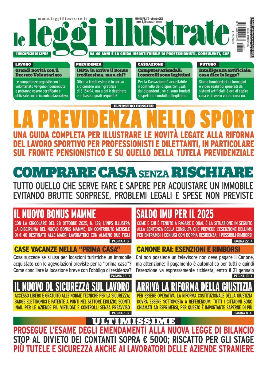 Copertina Leggi Illustrate n.517