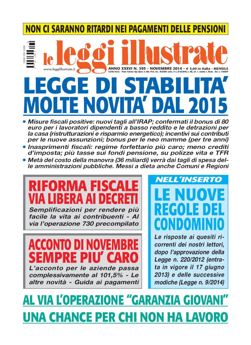 Copertina Leggi Illustrate n.395
