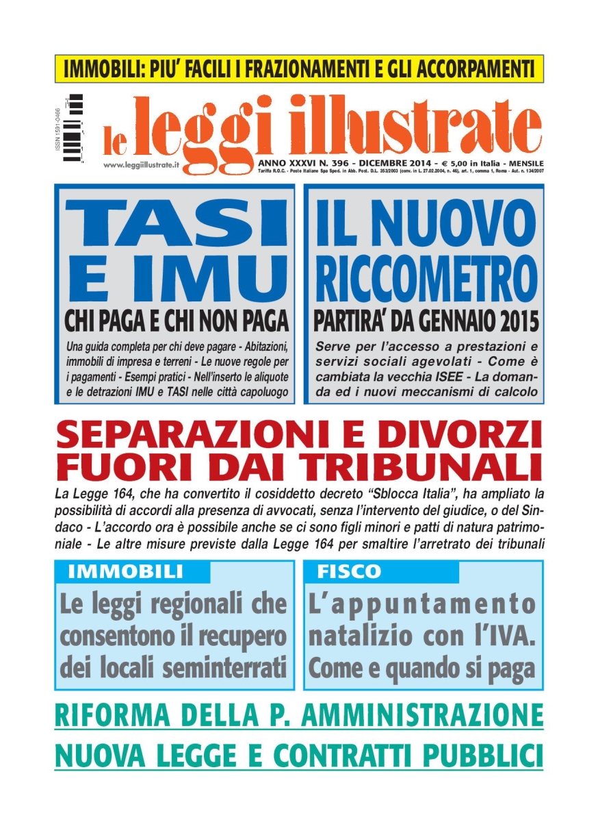 Copertina Leggi Illustrate n.396