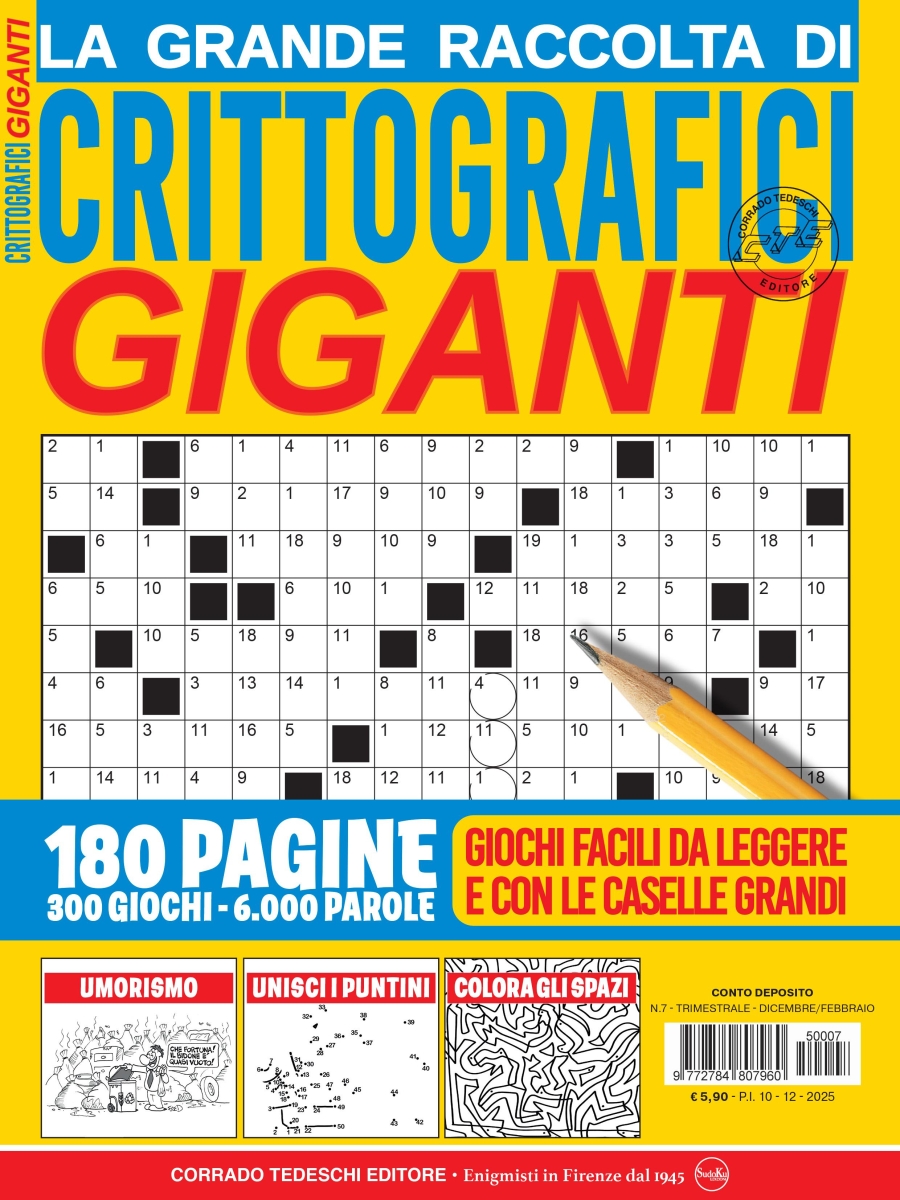 Copertina Crittografici Giganti Raccolta n.7