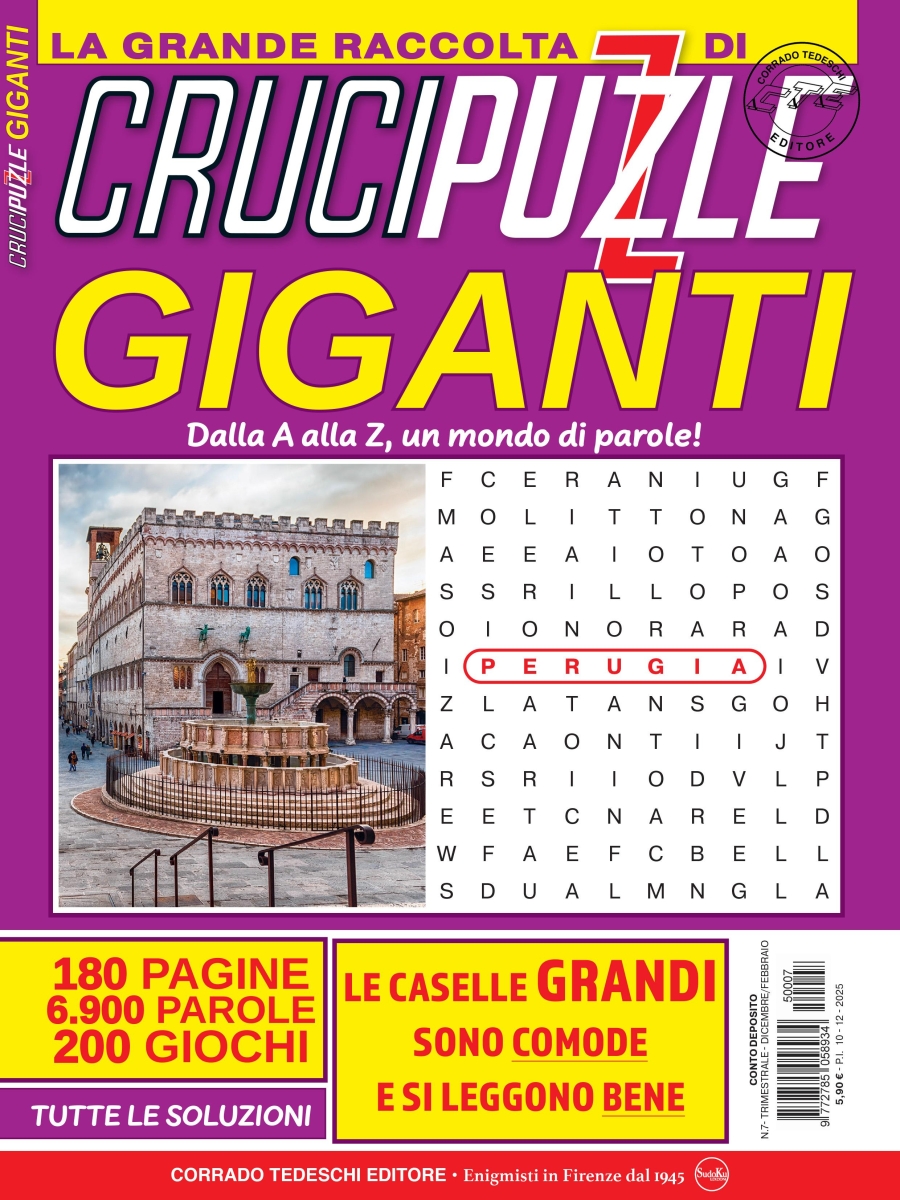 Copertina Crucipuzzle Giganti Raccolta n.7